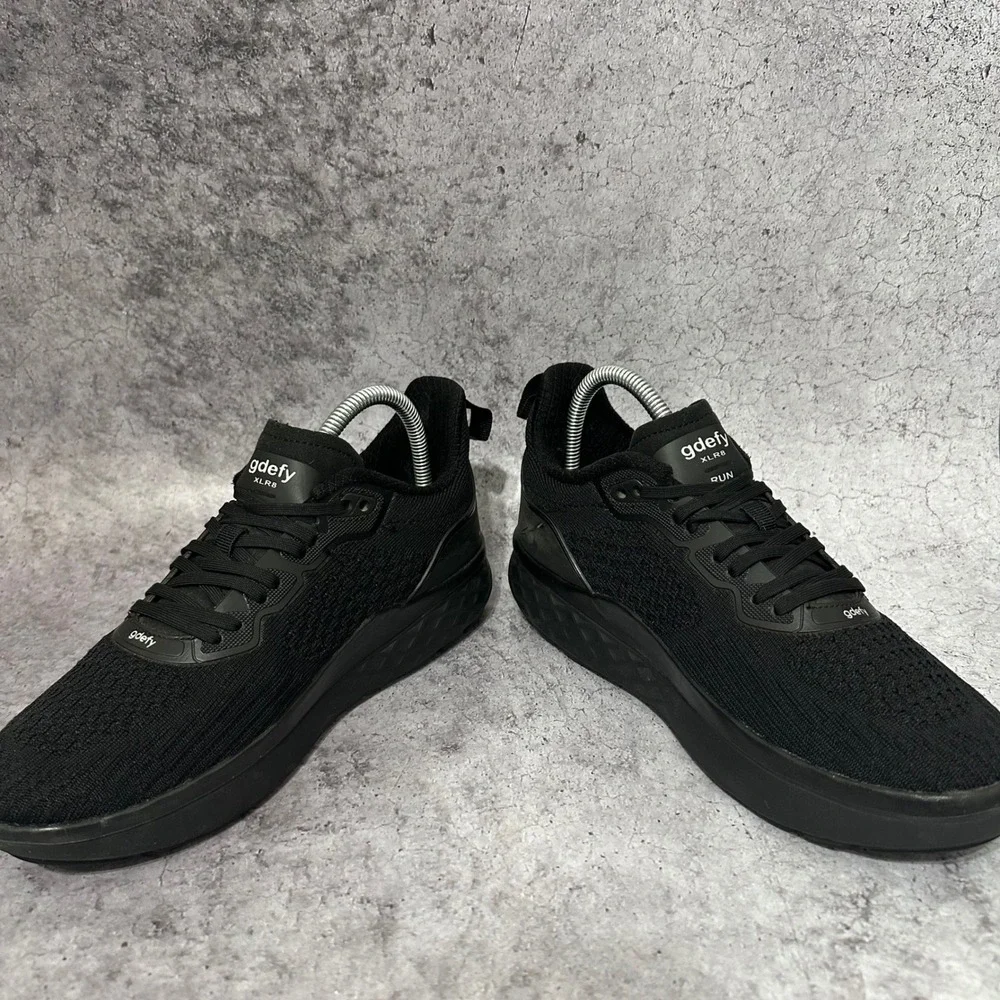 Gravity Defyer G-Defy XLR8 Womens 9 Black Running Shoes TB9034FBL-W